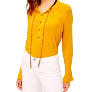 Akemi + Kin Goldie Tassel Blouse size small